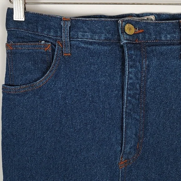 NWOT! 90s Italian Designer Krizia Jeans High Waist 28" Cotton Stretch Logo 33 EU - Picture 7 of 10